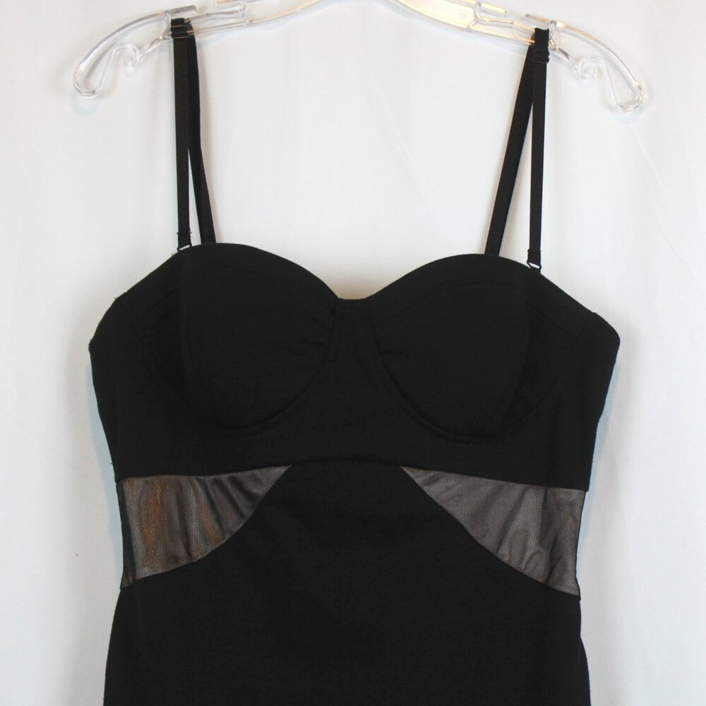 Kardashian Kollection Black Gold Tube Top Body Fitting Pencil Dress - Picture 5 of 12